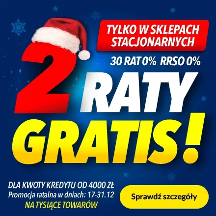 2 raty gratis!